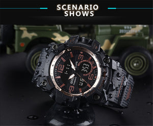 2017 New Brand Addies Fashion Watch Men G Style Waterproof Sports Military Watche Shock Luxury Analog Digital Sports Watches Men