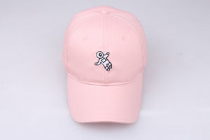 astronaut emberoidery printed baseball cap 4 colors available