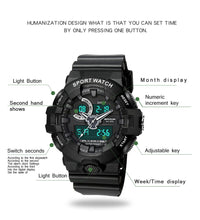 Load image into Gallery viewer, Digital Waterproof Wristwatch Fashion G Casual Military Sports Watches