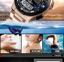 Load image into Gallery viewer, Men's Sports Watches Stainless Steel Watchband Water Resistant
