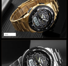 Load image into Gallery viewer, Men's Sports Watches Stainless Steel Watchband Water Resistant