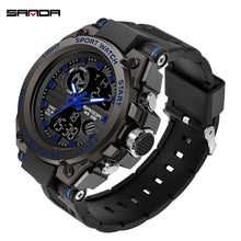 Load image into Gallery viewer, Sports Men's Watches Military Waterproof Digital&amp; Analog Clock