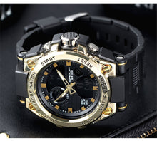 Load image into Gallery viewer, Sports Men's Watches Military Waterproof Digital&amp; Analog Clock